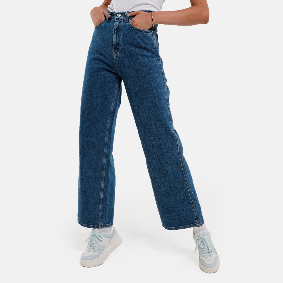 Tommy Jeans Claire High Rise Wide Leg Women s Jeans Blue DW0DW19238 1A5