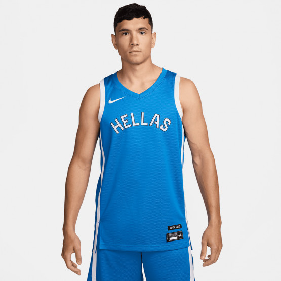 Nike Olympics 2024 Greece Limited Road Basketball Jersey