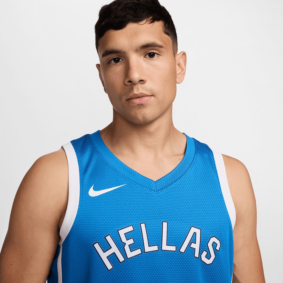 Nike Olympics 2024 Greece Limited Road Basketball Jersey