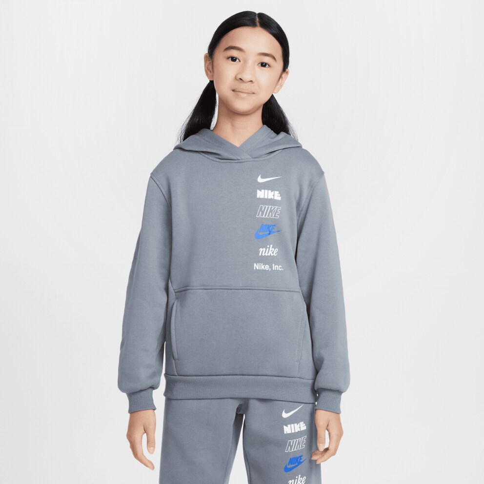 Nike Streetwear Club Fleece Hoodie Logo Kids' Hoodie