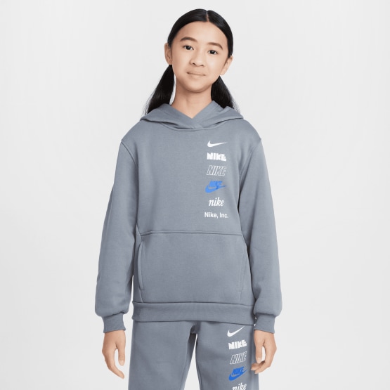 Nike Streetwear Club Fleece Hoodie Logo Kids' Hoodie