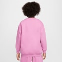 Nike Streetwear Club Fleece Oversized Crew LBR Kids' Long Sleeve Shirt