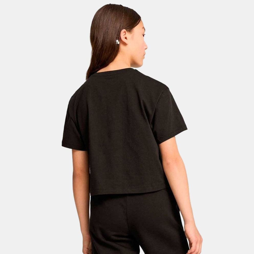 Puma Girls Logo Cropped Tee