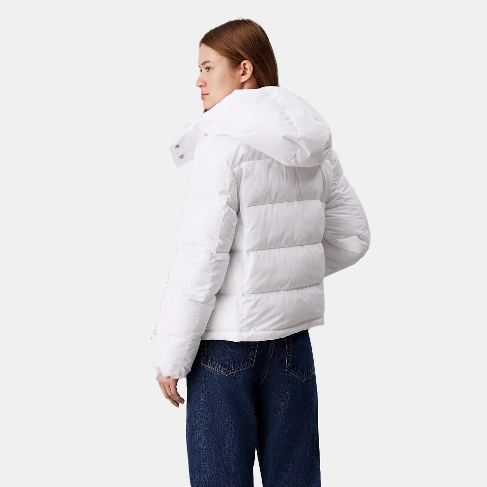 Calvin Klein Matte Monologo Short Puffer Women's Jacket