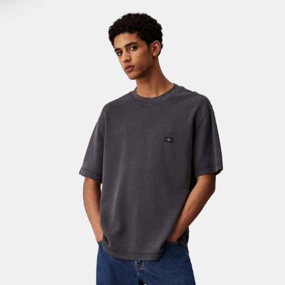 Calvin Klein Waffle Woven Label Relaxed Tee