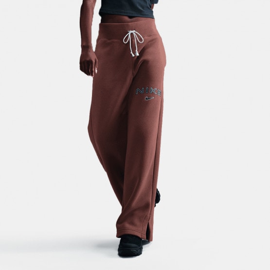 Nike Nsw Phoenix Fleece Logo Wide Women's Track Pants