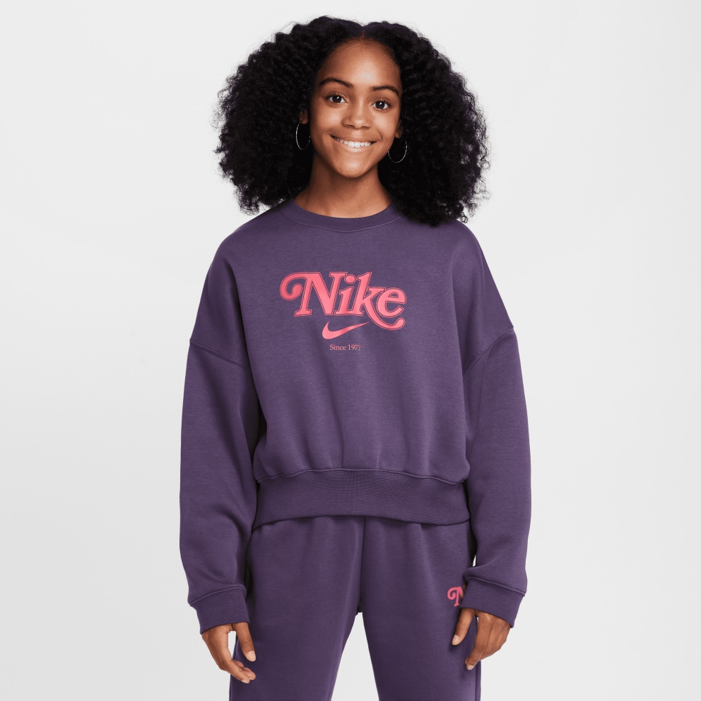Nike Steertwear Trend Flee Crop Crew Kids' Shirt
