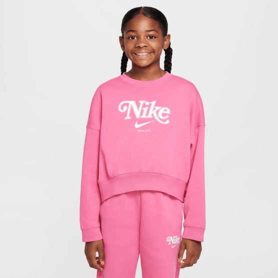 Nike Steertwear Trend Flee Crop Crew Kids' Shirt