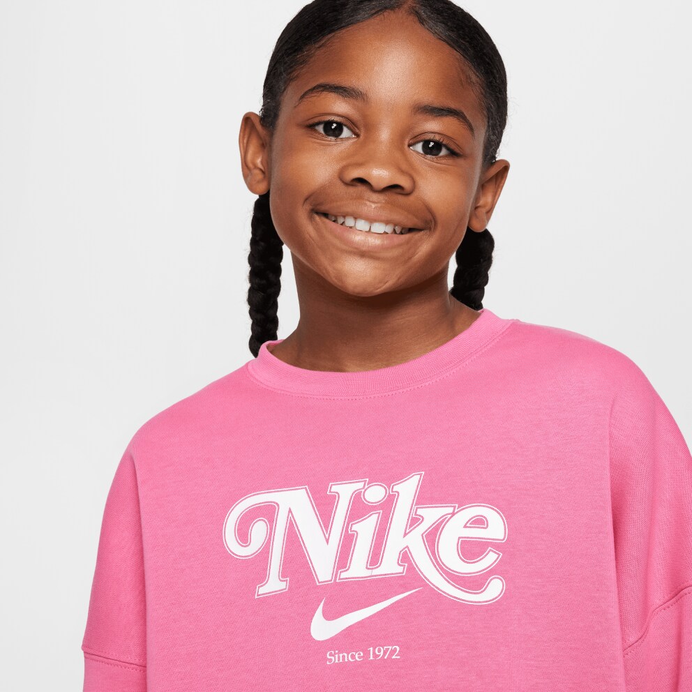 Nike Steertwear Trend Flee Crop Crew Kids' Shirt