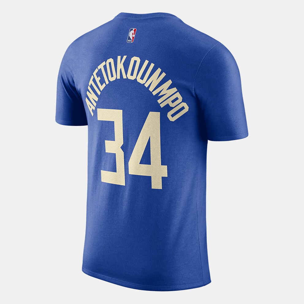 Nike NBA City Edition Giannis Antetokounmpo Milwaukee Bucks Men's Basketball T-Shirt