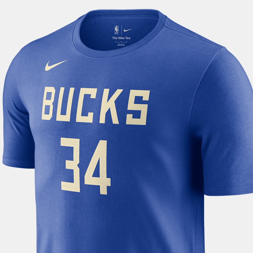 Nike NBA City Edition Giannis Antetokounmpo Milwaukee Bucks Men's Basketball T-Shirt
