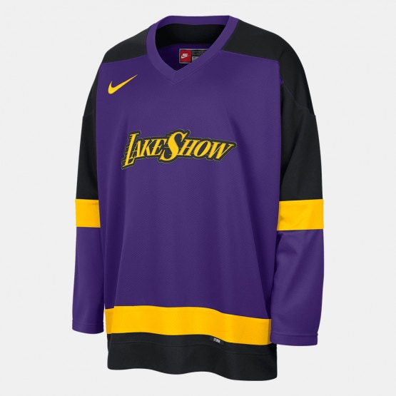 Nike NBA City Edition Los Angeles Lakers Basketball Longsleeve Shirt