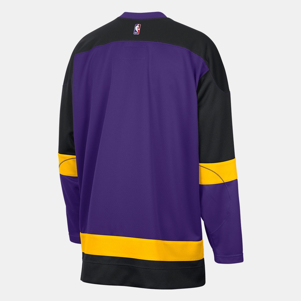 Nike NBA City Edition Los Angeles Lakers Basketball Longsleeve Shirt