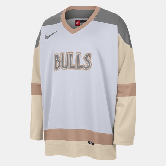 Nike NBA City Edition Chicago Bulls Basketball Longsleeve Shirt