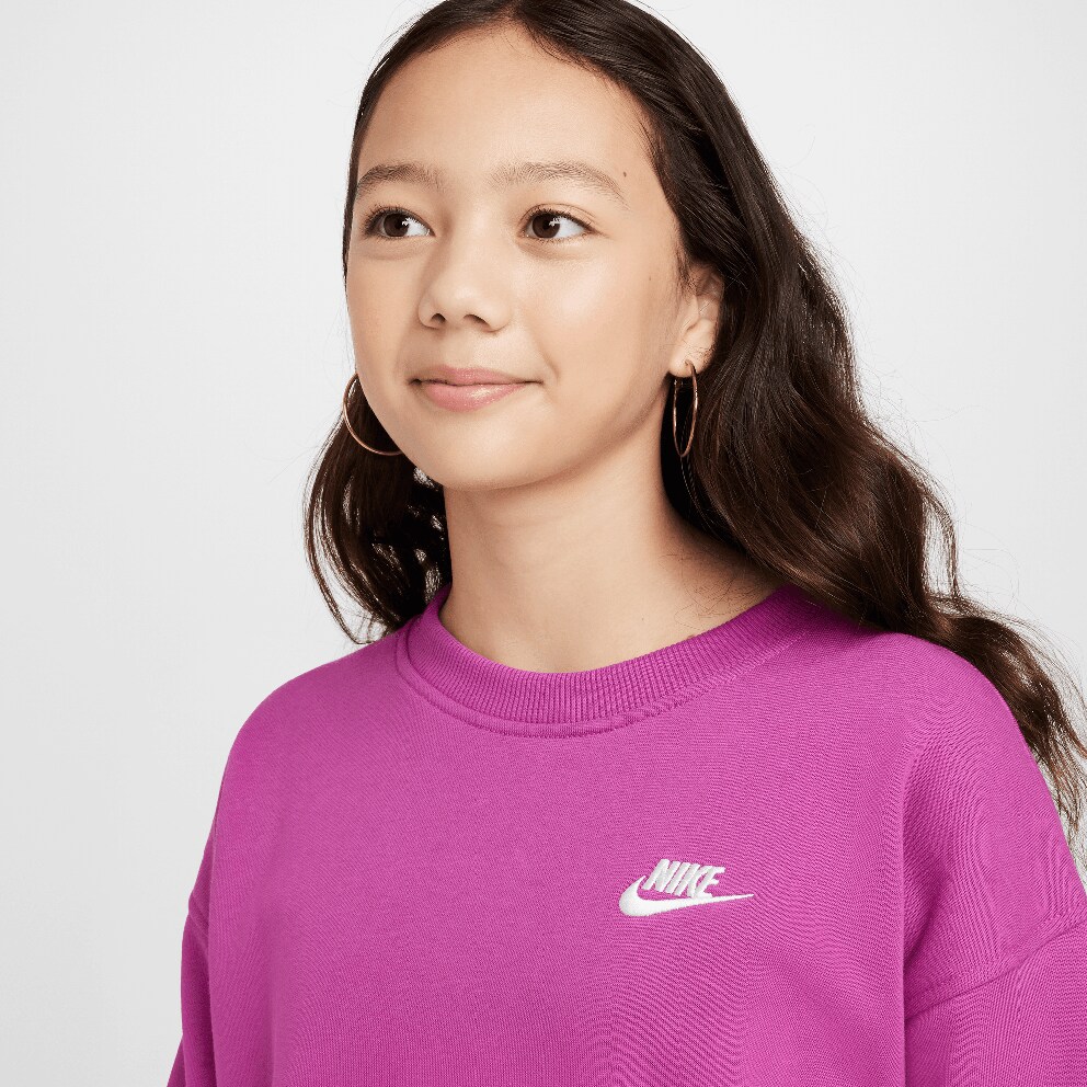 Nike Steertwear Club Flee Oversized Crew LBR Kids' Shirt