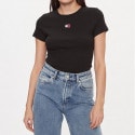 Tommy Jeans Slim Badge Rib Women's T-Shirt