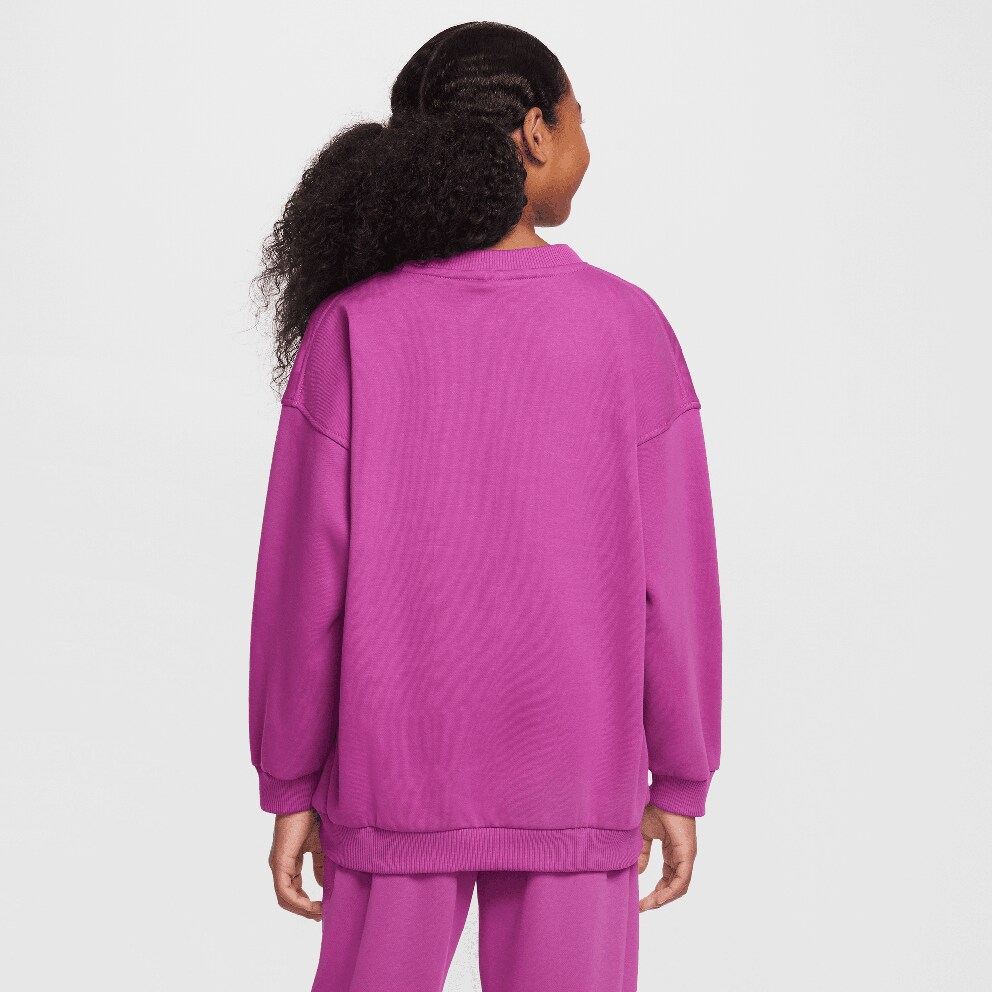 Nike Steertwear Club Flee Crew Shine Kids' Shirt