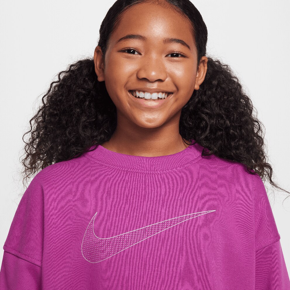 Nike Steertwear Club Flee Crew Shine Kids' Shirt