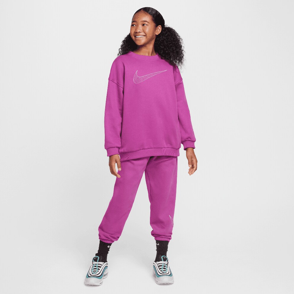Nike Steertwear Club Flee Crew Shine Kids' Shirt