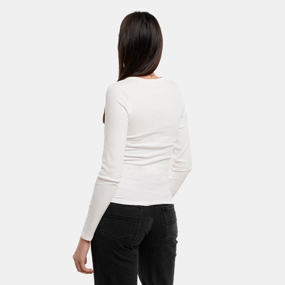Tommy Jeans Slim Essential Rib V Neck Women's Shirt