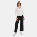 Tommy Jeans Slim Essential Rib V Neck Women's Shirt