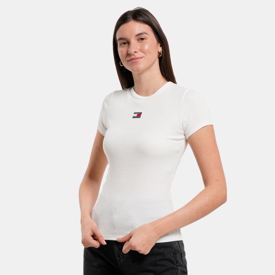 Tommy Jeans Slim Badge Rib Women's T-Shirt