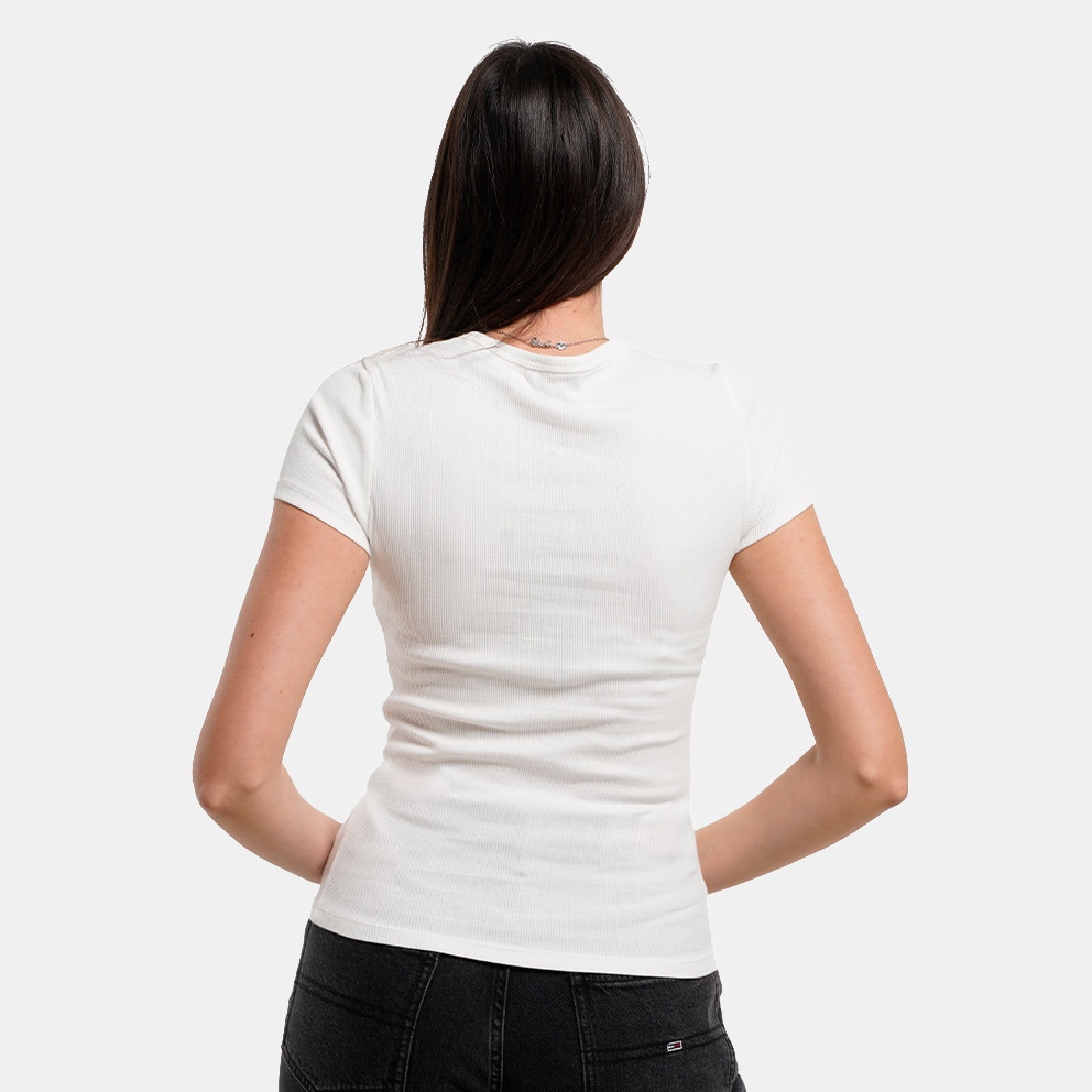 Tommy Jeans Slim Badge Rib Women's T-Shirt