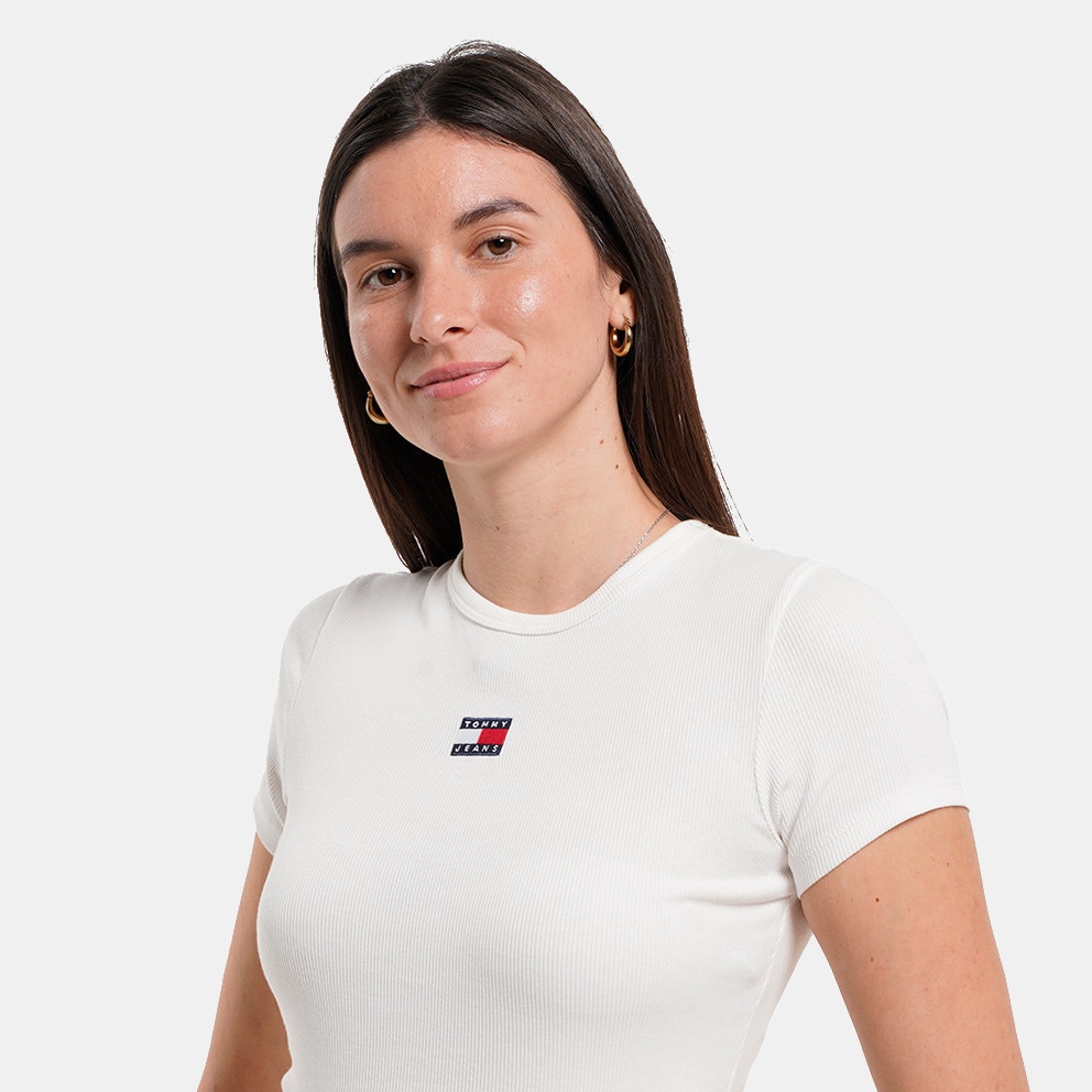 Tommy Jeans Slim Badge Rib Women's T-Shirt