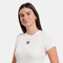 Tommy Jeans Slim Badge Rib Women's T-Shirt