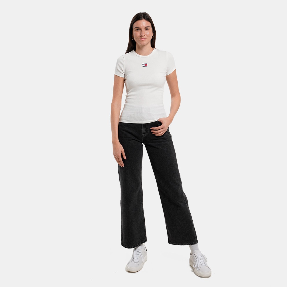 Tommy Jeans Slim Badge Rib Women's T-Shirt