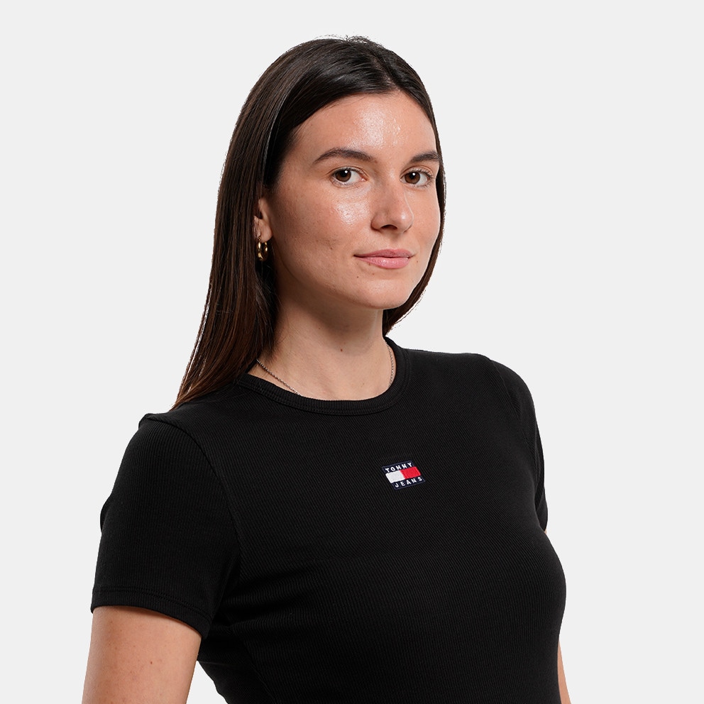 Tommy Jeans Slim Badge Rib Women's T-Shirt