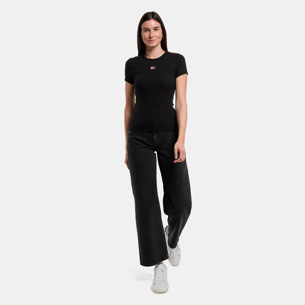 Tommy Jeans Slim Badge Rib Women's T-Shirt