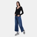 Tommy Jeans Slim Essential Rib V Neck Women's Shirt