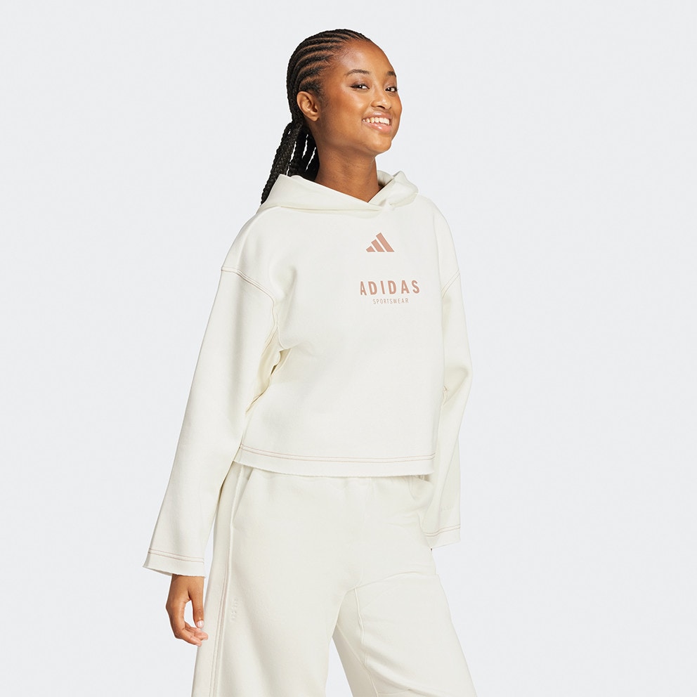 adidas Sportswear All SZN Γυναικεία Μπλούζα με Κουκούλα