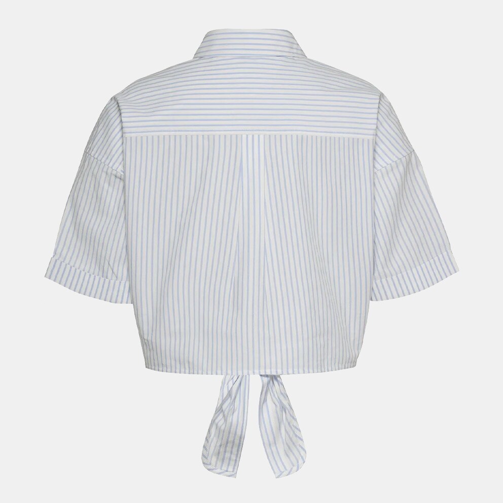Tommy Jeans Tjw Crp Front Knot Stripe Shirt