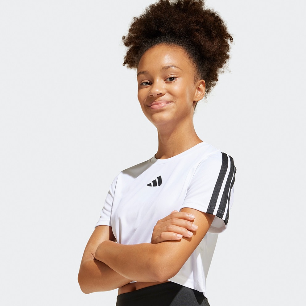 adidas Train Essentials 3-Stripes Tee Kids' Tracksuit Set