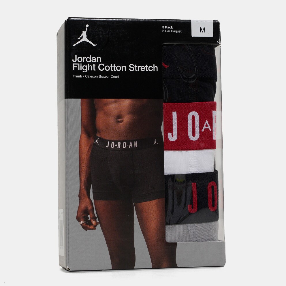 Jordan Mens Flight Cotton 3Pk Trunk