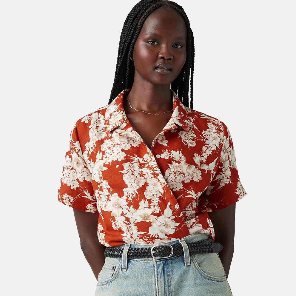 Levi's Sonny Linen Blend Camp Women's Short Sleeved Shirt