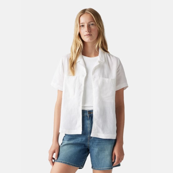 Levi's Sonny Linen Blend Camp Women's Short Sleeved Shirt