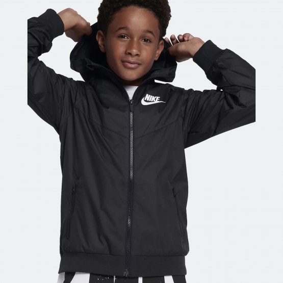 Nike Sportswear Windrunner | Kid's Jacket BLACK/BLACK/BLACK/WHITE ...