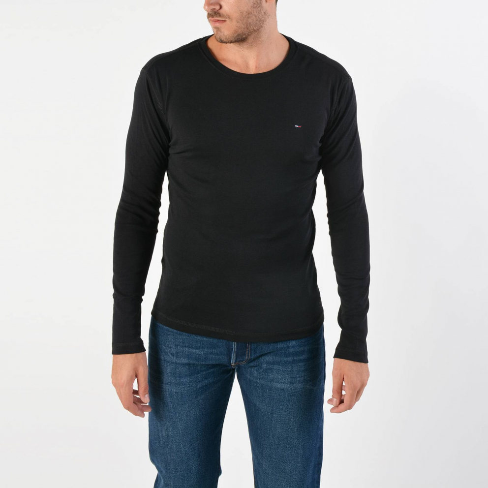 Tommy Jeans Long SLeeved Ribbed Organic Cotton Men'sT-Shirt